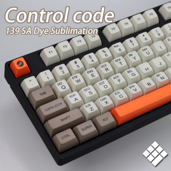 Keycap ASCII Control Code - PBT Dye-sub 139 nút - Gearzone.vn