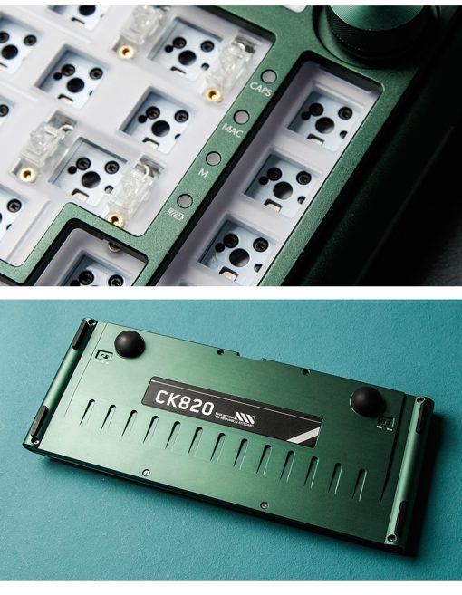 Kit MXRSKEY CK820 - Full Nhôm CNC, Mạch Xuôi, Gasket 3Mode - Gearzone.vn